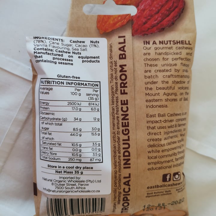 photo of Yava Cacao Cashew Nuts shared by @lunascorner on  13 May 2021 - review