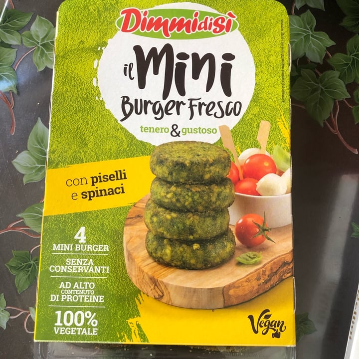 photo of Dimmidisi il miniburger fresco con piselli e spinaci shared by @tregatte on  17 May 2022 - review
