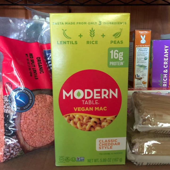 photo of Modern Table Classic Cheddar Style VEGAN MAC shared by @jloosi on  25 Jun 2021 - review