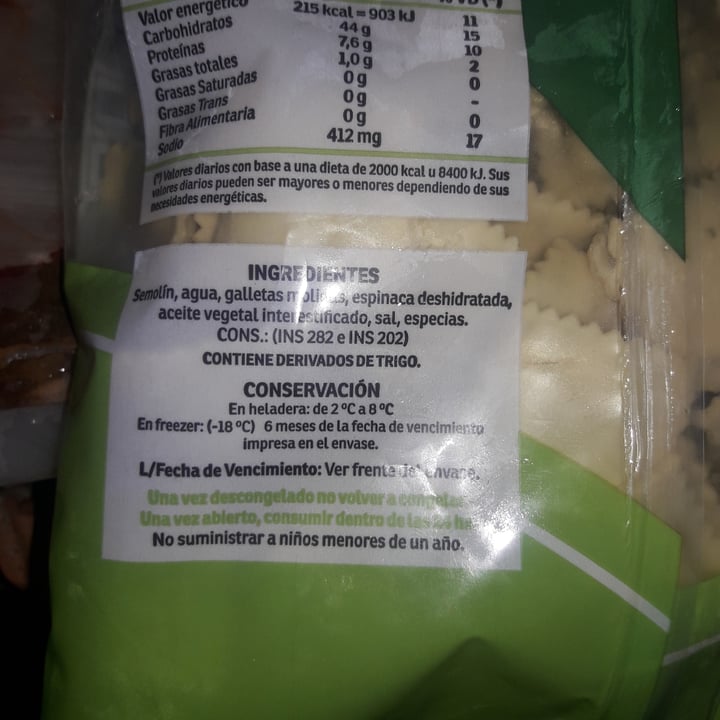 photo of Orali Ravioles de Espinaca envase Familiar shared by @ljrtagnovie97 on  12 Jun 2020 - review