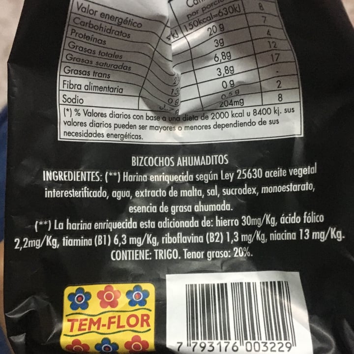 photo of Temflor Bizcochos Ahumaditos shared by @melaniyanet on  24 Oct 2021 - review