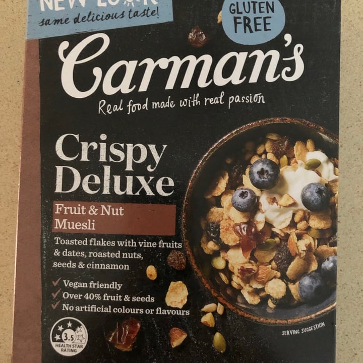 photo of Carman's Crispy Deluxe fruit & nut muesli shared by @cristina4 on  14 Aug 2021 - review