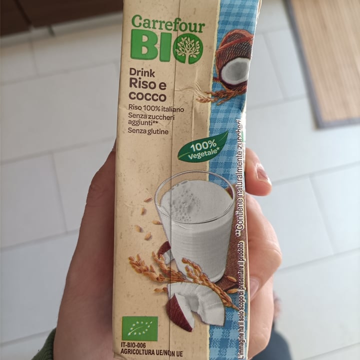 photo of Carrefour Bio Drink riso e cocco shared by @cecinestpasfra on  22 Sep 2022 - review