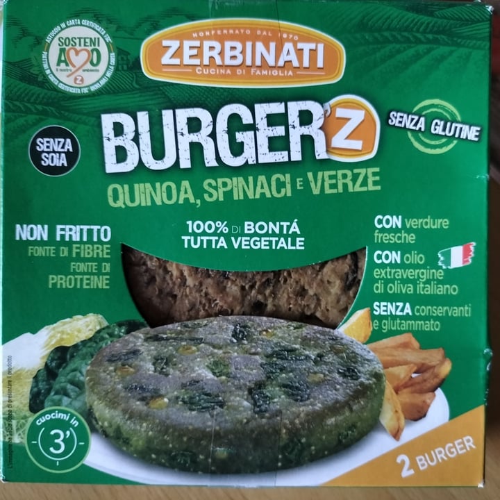 photo of Zerbinati Burger Quinoa, Spinaci, Verze shared by @bruinichiara on  13 Oct 2022 - review