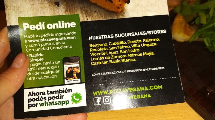 review photo of Pizza Vegana San Telmo Canastitas shared by @emilceebgr on 06 Apr 2020 - review
