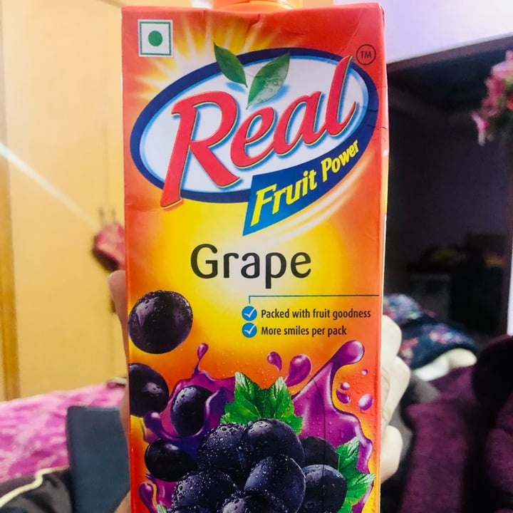 photo of Real Grape juice shared by @vegankaran on  06 Jan 2022 - review