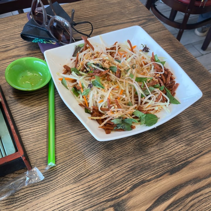 review photo of Green Lotus Restaurant papaya Salad shared by @emilylovesmangos on 01 May 2022 - review