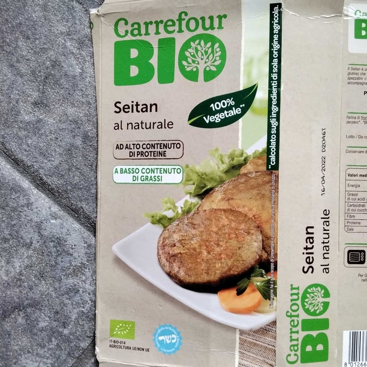 photo of Carrefour Bio Seitan Al Naturale shared by @noee5 on  01 Sep 2022 - review