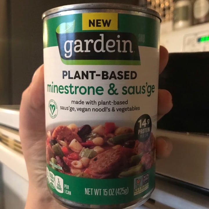 photo of Gardein Minestrone & Saus’ge Soup shared by @catsgoodnight on  06 Jan 2021 - review