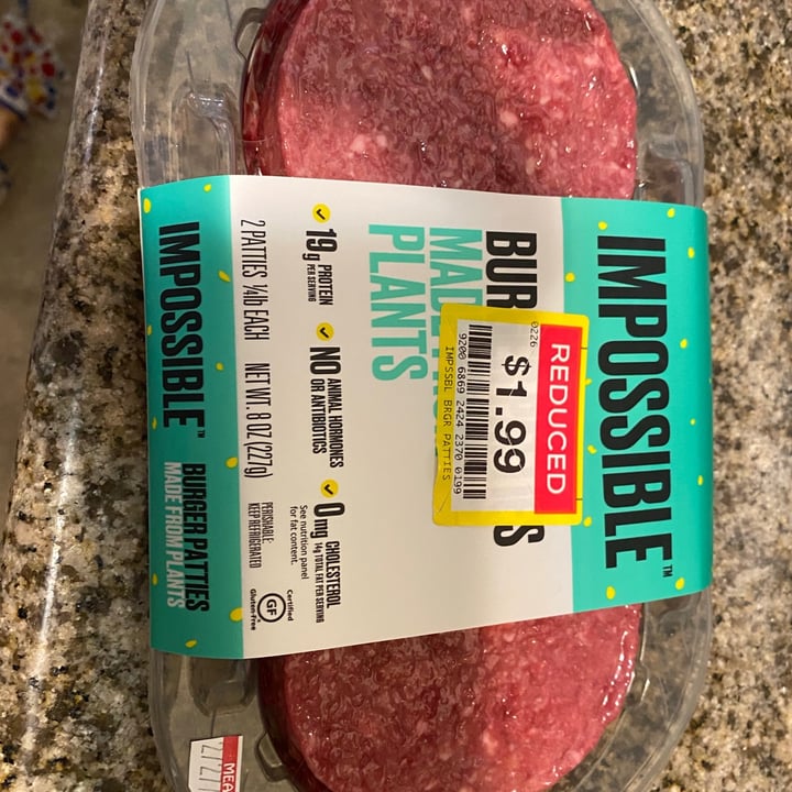 photo of Impossible Foods Impossible Burger Patties shared by @genellep on  26 Feb 2021 - review