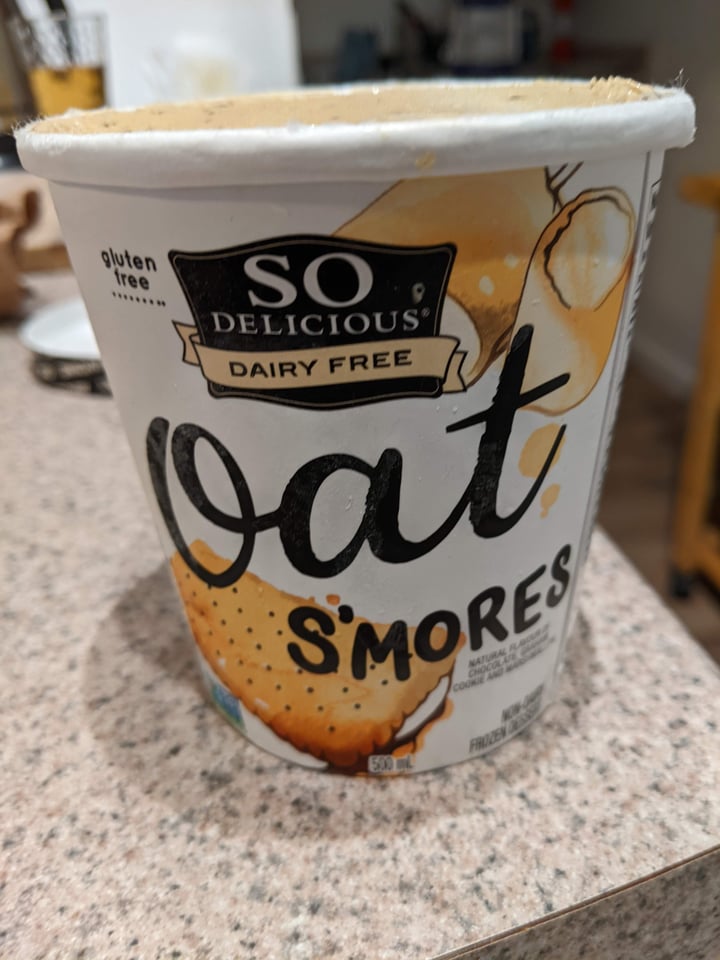 review photo of So Delicious Dairy Free Oatmilk S’mores Frozen Dessert shared by @lcaro on 22 May 2022 - review