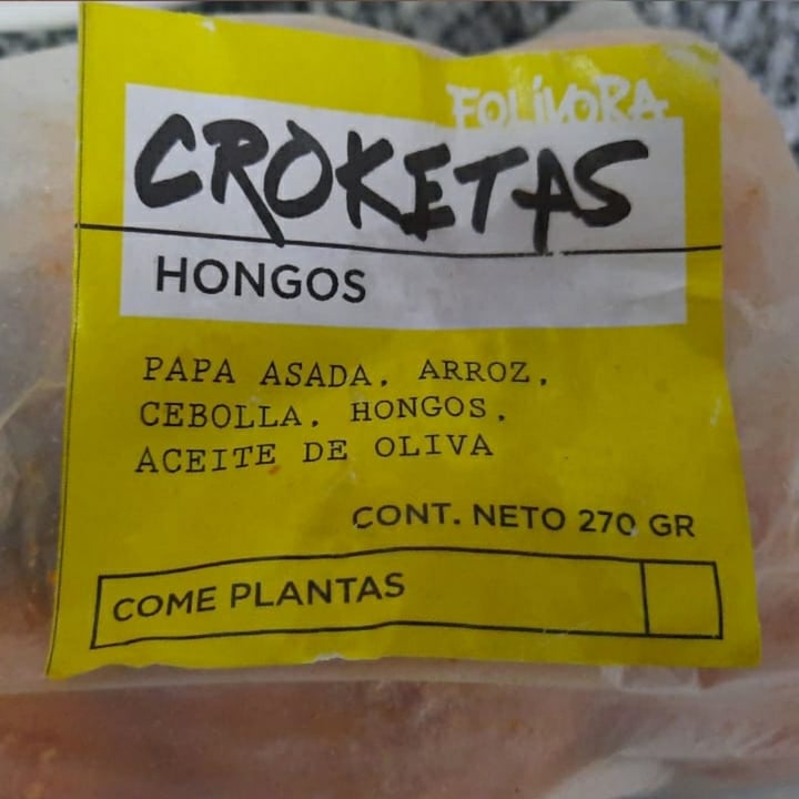 photo of Folivora Croketas de hongos shared by @corneliadelrancho on  27 Dec 2020 - review