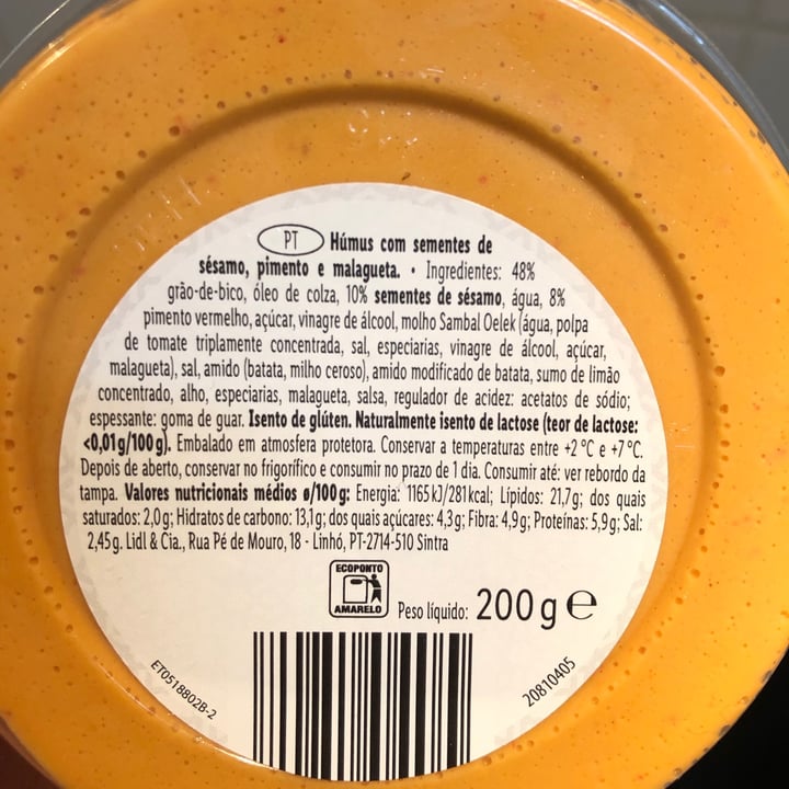 photo of Vemondo  Hummus Picante shared by @pbsofia on  01 Mar 2021 - review