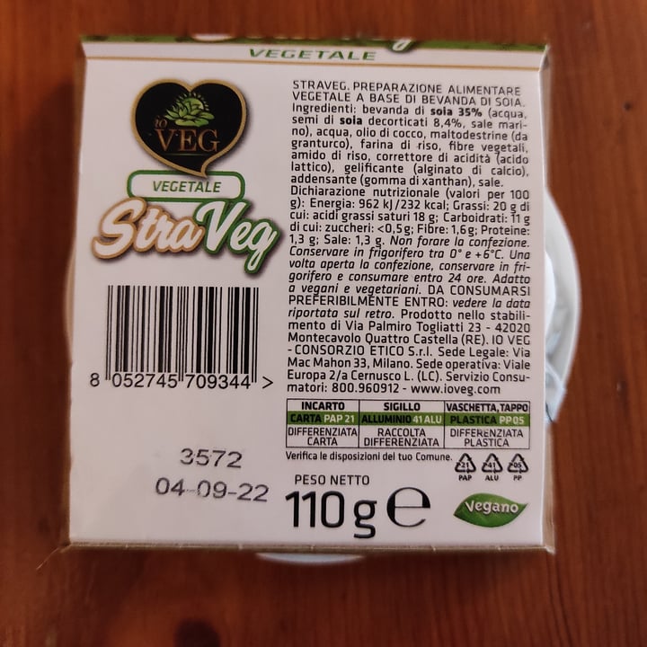 review photo of Straveg Formaggio morbido shared by @monyveg on 22 Jul 2022 - review