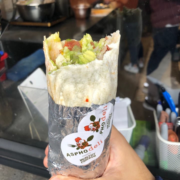 photo of Asphodeli by Healthy Chicken Vegan ‘chicken’ Wrap shared by @wongtonmee on  23 Apr 2020 - review