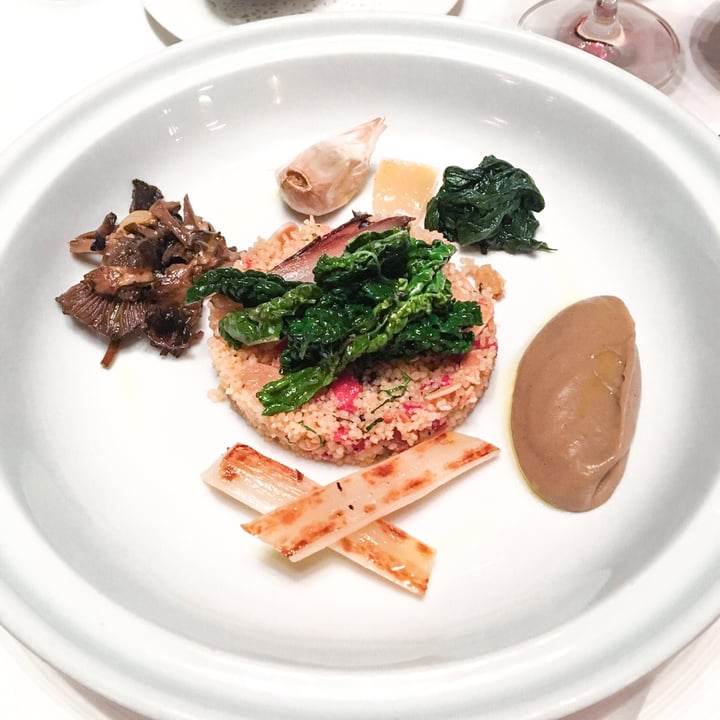 photo of Galvin La Chapelle Tagine of Autumn Vegetables, Couscous, Confit lemon & harissa sauce shared by @veroniqueteque on  06 Dec 2020 - review