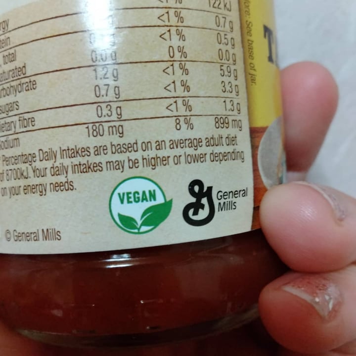 photo of Old El Paso Taco sauce shared by @veganmolly on  25 Dec 2021 - review