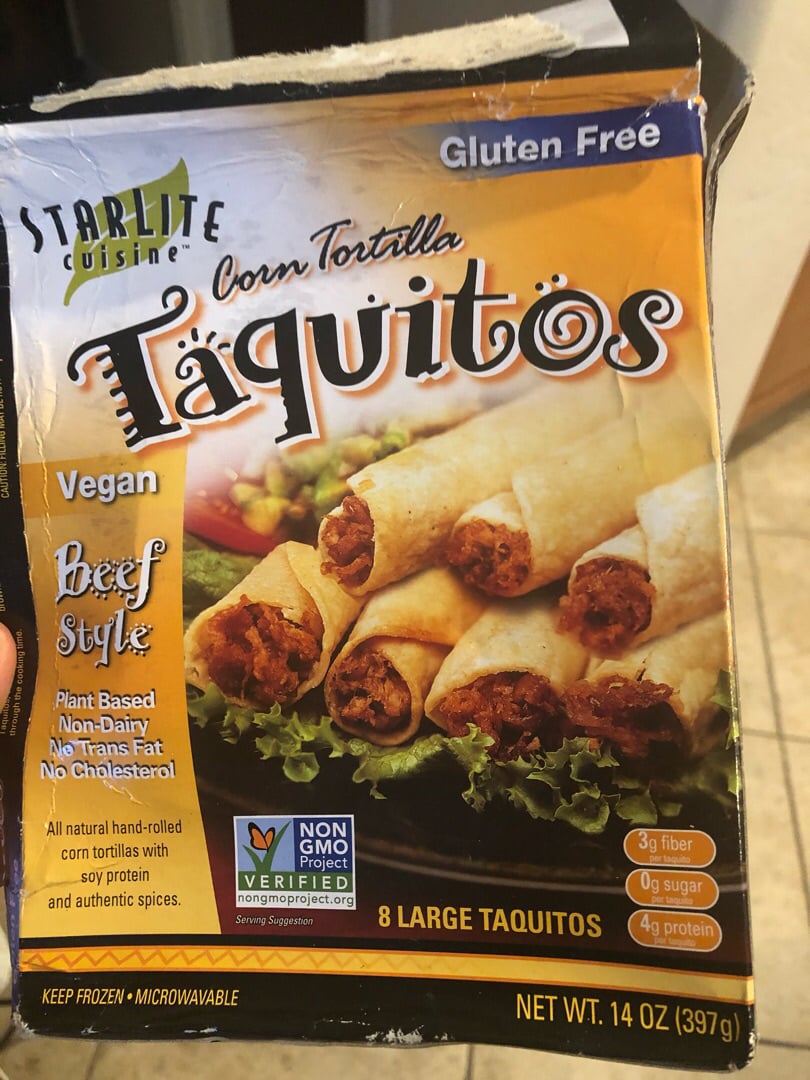 Starlite Cuisine Vegan beef style corn tortilla taquitos Reviews abillion