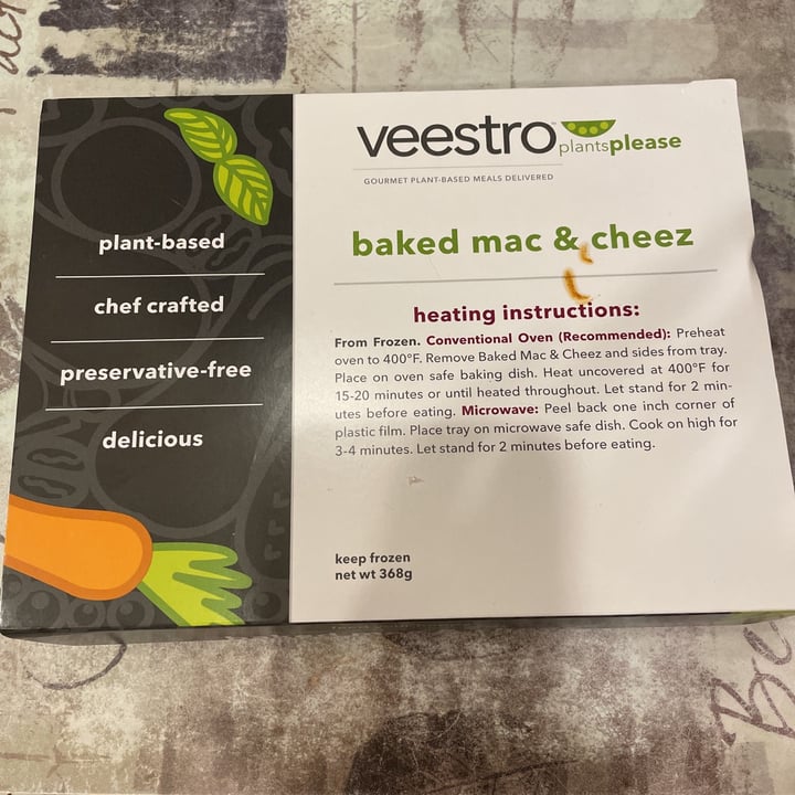 photo of Veestro Baked Mac & Cheez shared by @ceciasas69 on  10 Aug 2021 - review