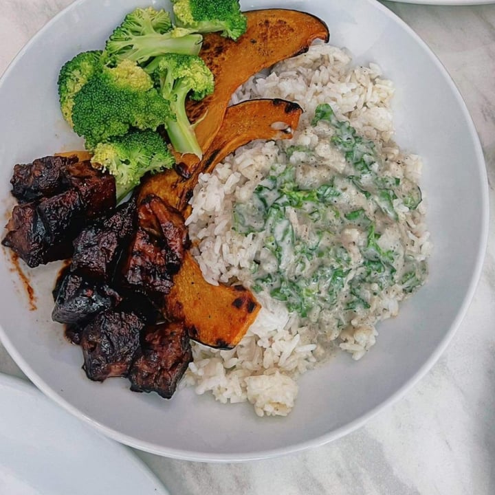 photo of Green Bar BBQ Seitan Rice Bowl shared by @teamaldous on  18 Sep 2022 - review