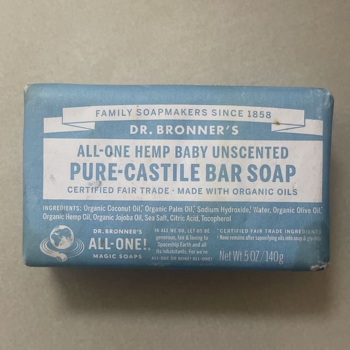 photo of Dr. Bronner's Hemp Baby Unscented Soap shared by @isamendes on  22 Apr 2022 - review