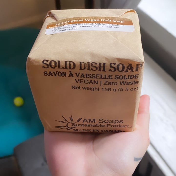 photo of Am soaps sustainable products Dish soap shared by @cristinatheactivist on  28 Apr 2021 - review