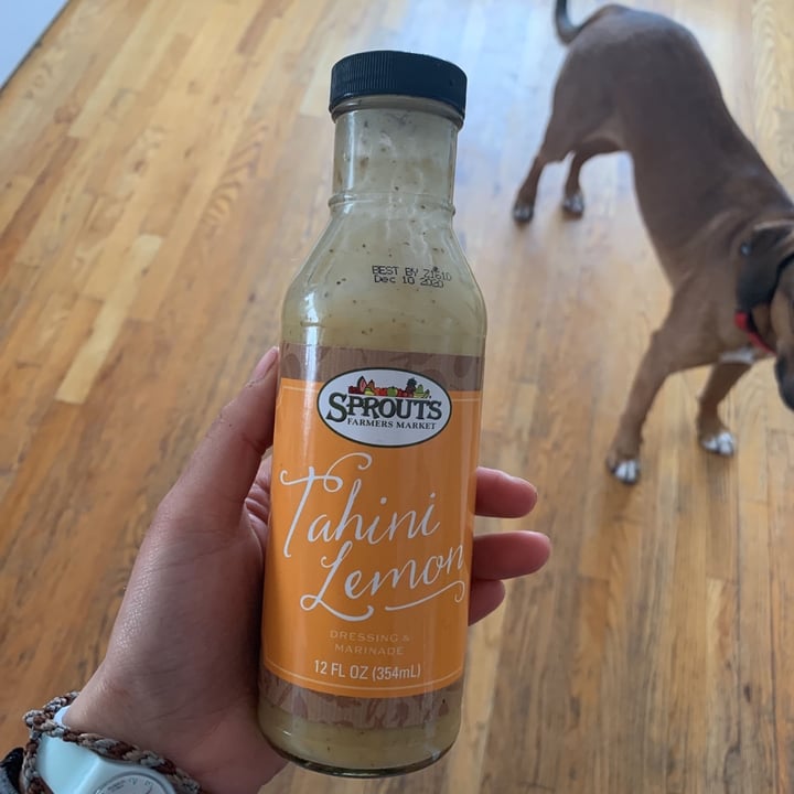 photo of Sprouts Farmers Market Tahini lemon dressing shared by @hannahrosenoff on  04 Feb 2020 - review