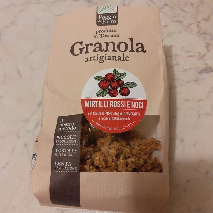 photo of Poggio del farro Granola con mirtilli rossi e noci shared by @nadia1964 on  11 Jun 2022 - review