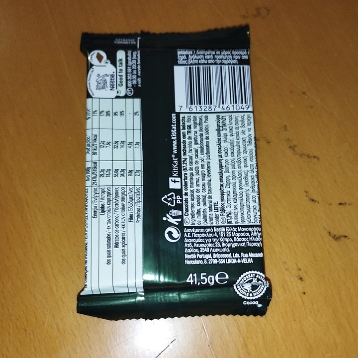photo of Nestlé Kitkat Vegan shared by @nenabpais on  25 Nov 2022 - review