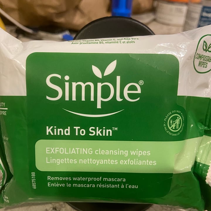 photo of Simple Biodegradable cleansing wipes shared by @vfct on  23 Oct 2021 - review