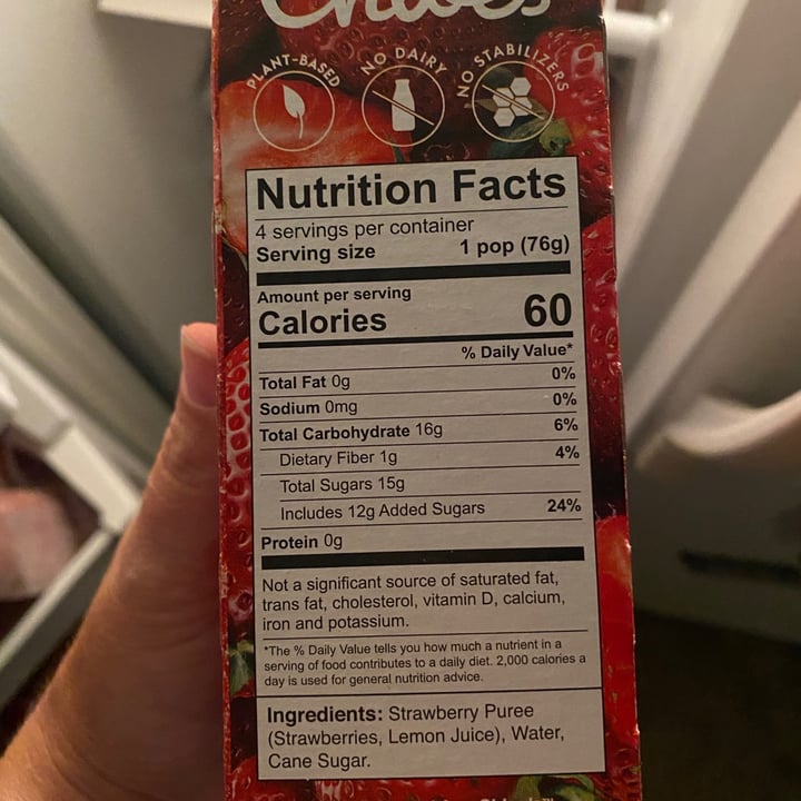 review photo of Chloe’s Pops Strawberry Pop shared by @dlynn1921 on 05 Aug 2021 - review