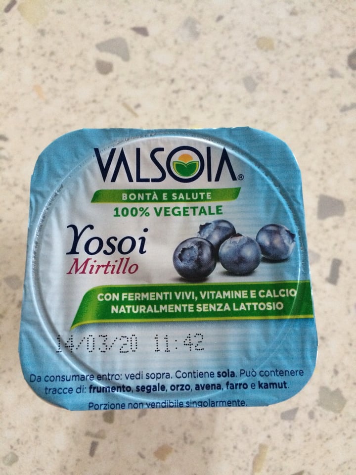 photo of Valsoia Yosoi Yogurt Mirtillo shared by @erika99 on  21 Feb 2020 - review
