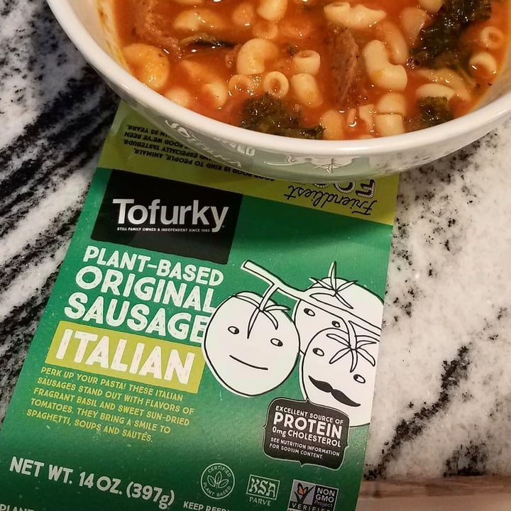 photo of Tofurky Plant-based Sausages Italian shared by @eriluc on  07 Nov 2020 - review