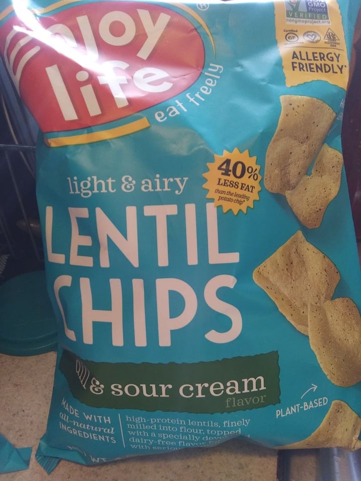 photo of Enjoy Life Lentil Chips Dill & Sour Cream shared by @annesemenak on  30 Jun 2019 - review