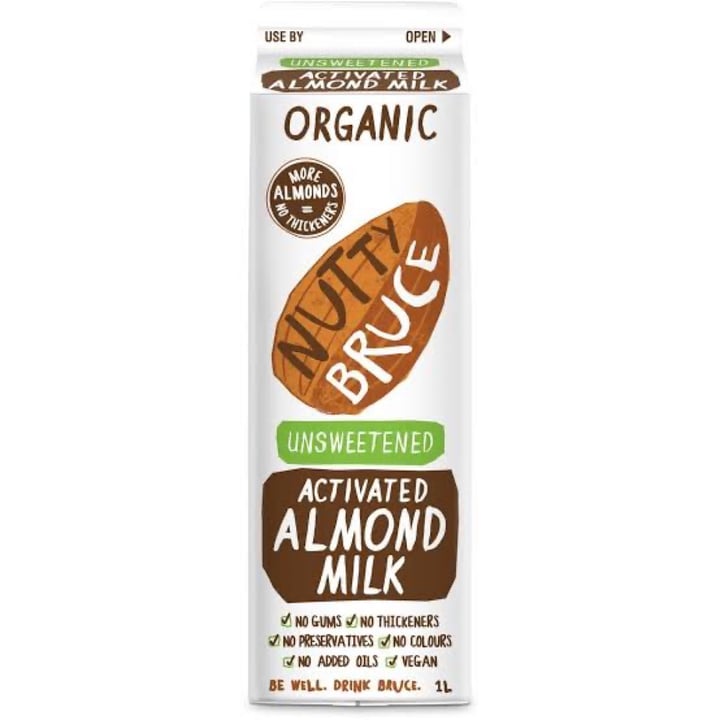 photo of Nutty Bruce Organic unsweetened activated almond milk shared by @chanelaubree on  13 Aug 2021 - review