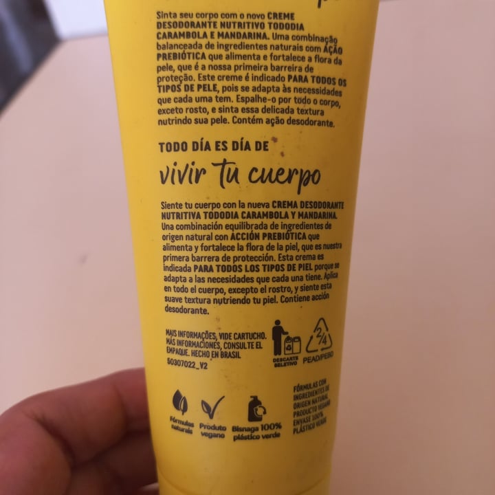 photo of Natura creme para o corpo Carambola E Mandarina shared by @bretas on  06 May 2022 - review