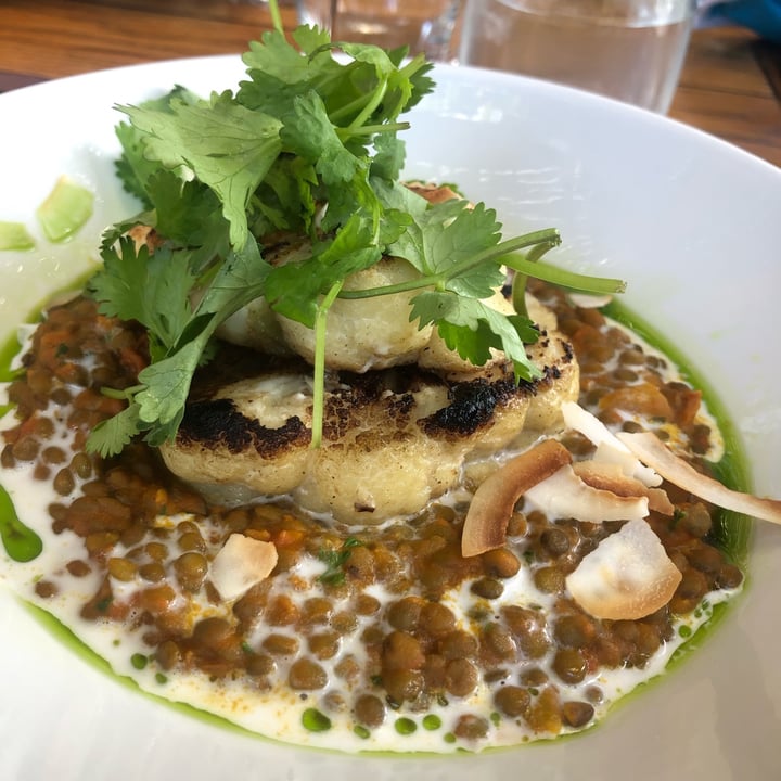 review photo of Longridge Restaurant Cauliflower steak with lentils shared by @heidsm on 08 Jan 2022 - review