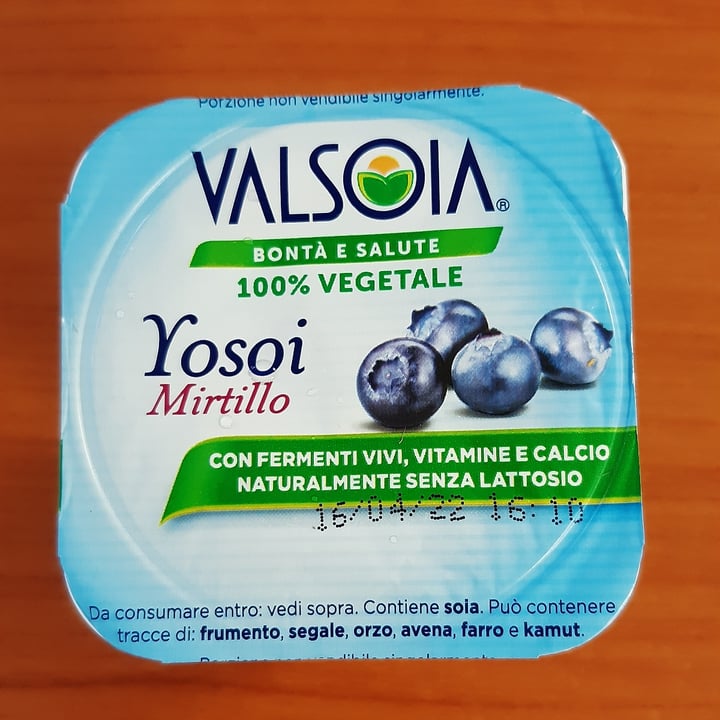 photo of Valsoia Yogurt ai Mirtilli shared by @fedemarzorati on  05 Apr 2022 - review