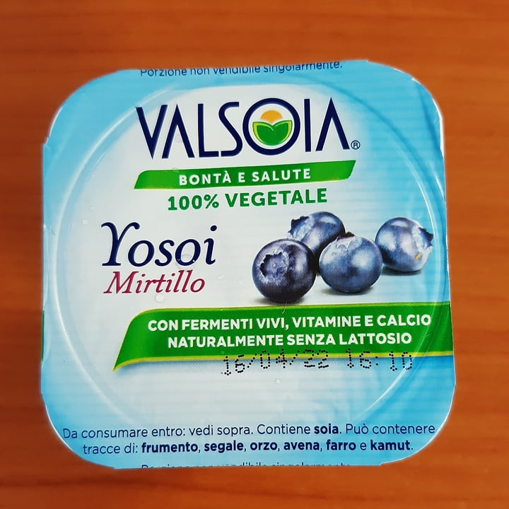 review photo of Valsoia Yogurt ai Mirtilli shared by @fedemarzorati on 05 Apr 2022 - review