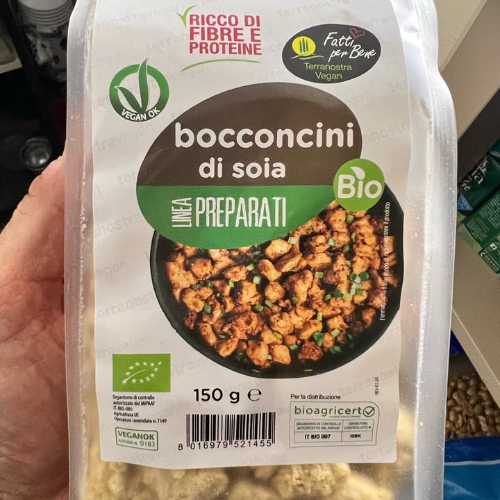 review photo of Fatti per bene terranostra vegan Bocconcini di soia shared by @toscanofi on 01 Jun 2022 - review