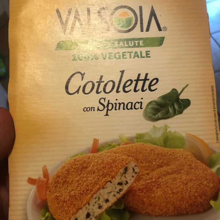 photo of Valsoia Cotolette con spinaci shared by @ariannac01 on  12 Jul 2022 - review