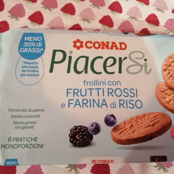 photo of Piacersi | Conad Frollini Con Frutti Rossi e Farina Di Riso shared by @meti on  22 Oct 2022 - review