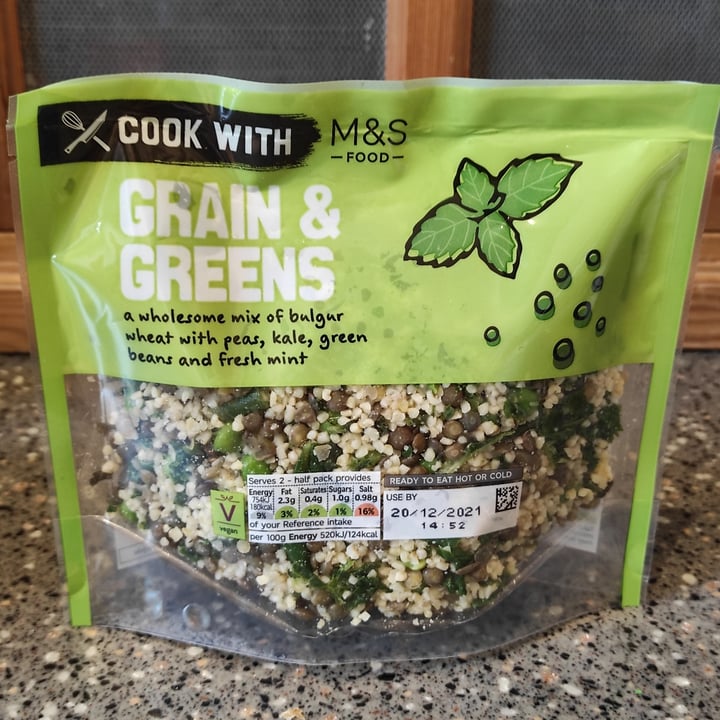 photo of Marks & Spencer Food (M&S) Grain & Greens shared by @tuscanvegan on  17 Dec 2021 - review