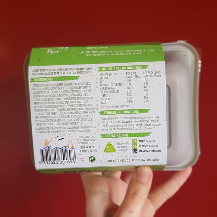 photo of The Happy pear Veggie Cannelloni shared by @solajem on  26 Jun 2021 - review