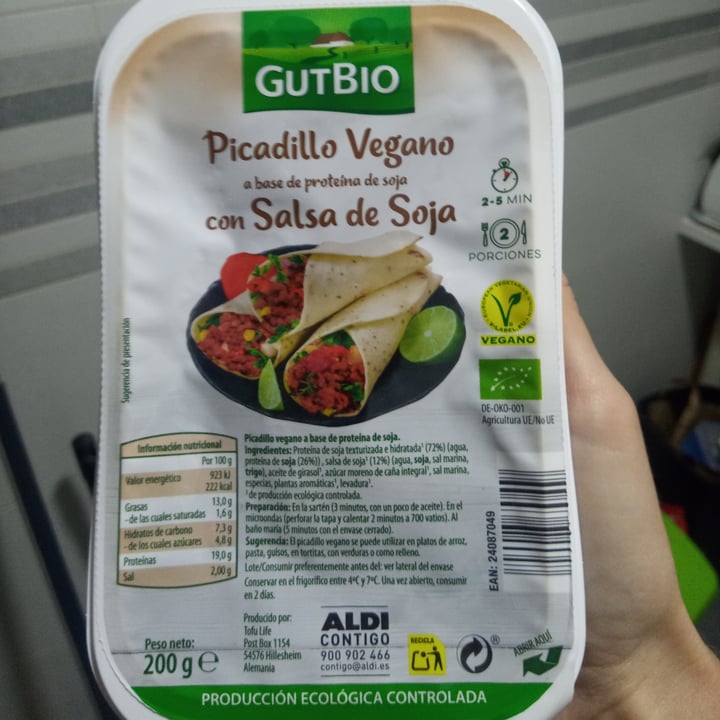 review photo of GutBio Picadillo vegano con salsa de soja shared by @begoveg on 29 May 2022 - review