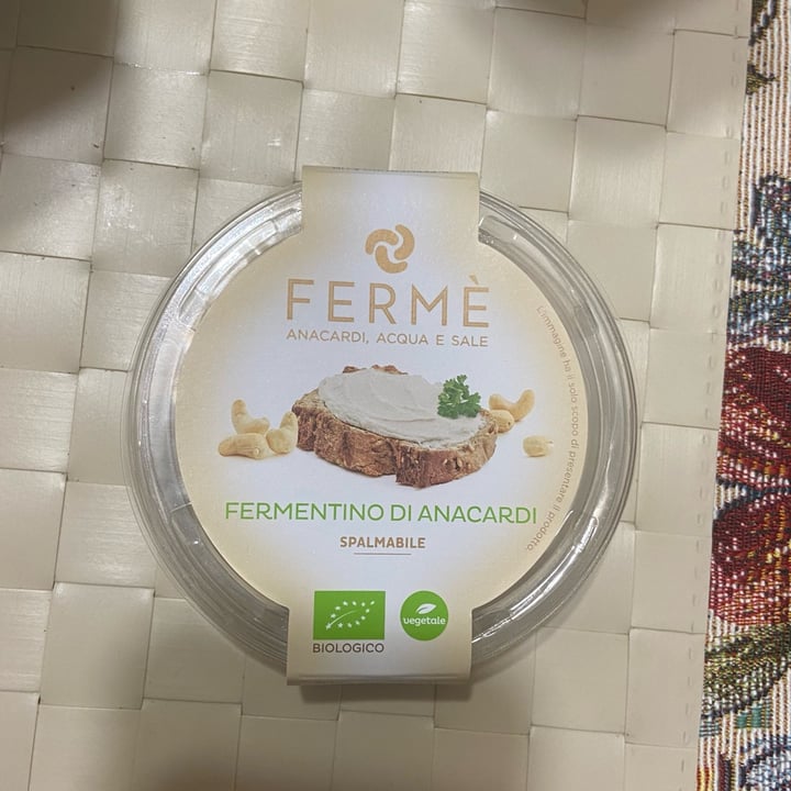 photo of Fermé Fermentino di Anacardi spalmabile shared by @saraschiav1 on  12 Jun 2022 - review