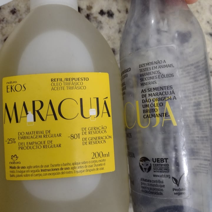 review photo of Natura Oléo Corporal Ekos Maracujá refil shared by @nidavidaplena on 05 May 2022 - review