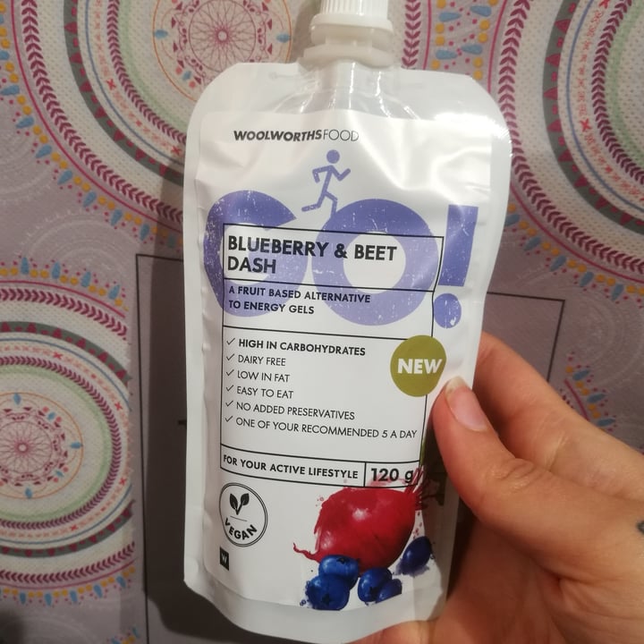 photo of Woolworths Food Blueberry beet dash shared by @junkfoodvegans on  31 Aug 2020 - review