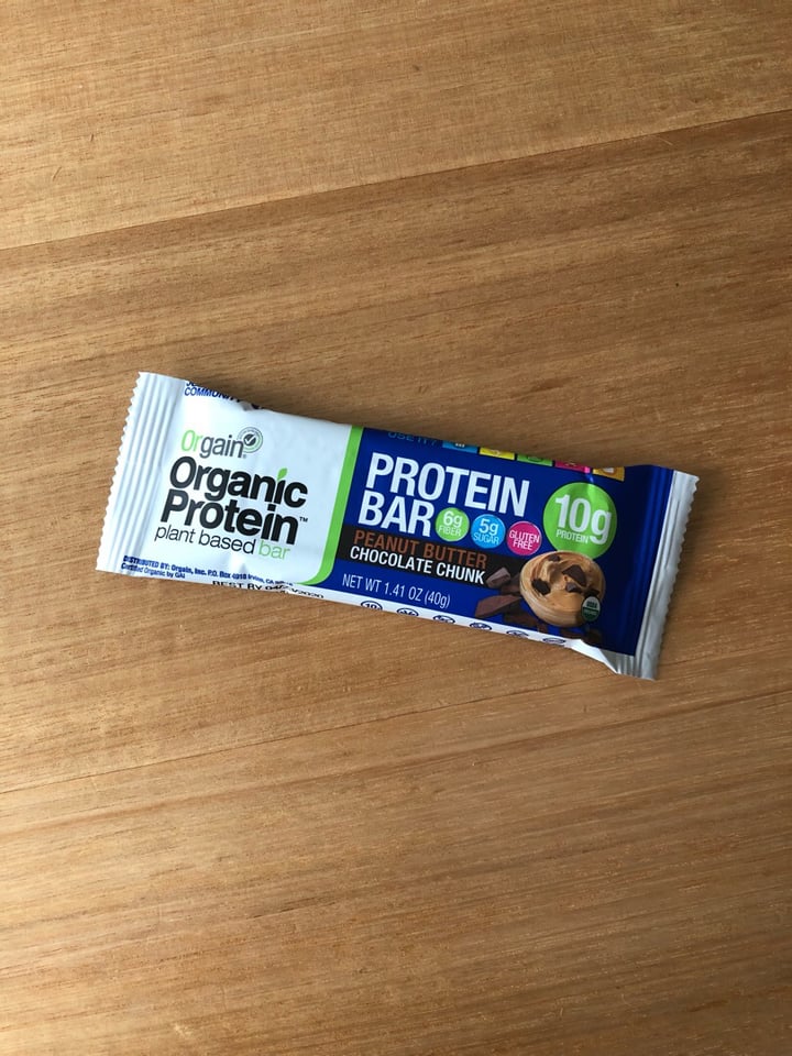 photo of Orgain Protein Bar Peanut Butter Chocolate Chunk shared by @jenniferj1s on  03 Dec 2019 - review