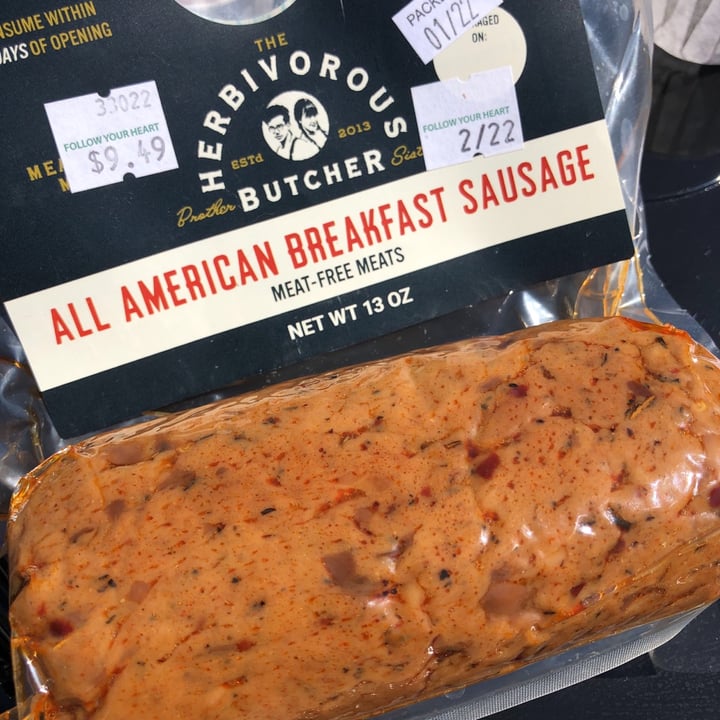 photo of The Herbivorous Butcher All American Breakfast Sausage shared by @thoseannoyingvegans on  13 Mar 2021 - review